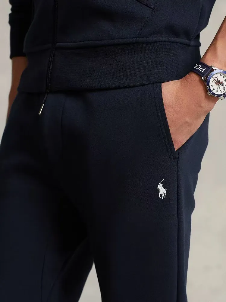 P190 2716#RL Ralph Lauren pony embroidered sweatpants and trousers Color: black gray dark blue Size: M-XXL Fabric: 350g pure cotton terry